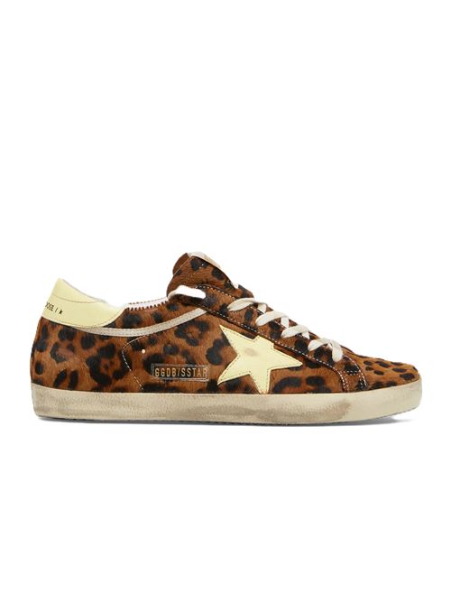 GOLDEN GOOSESneakers Super-Star in cavallino stampa leopardo Golden Goose | GWF00101.F008685.55801LEOPARD/PALE YELLOW
